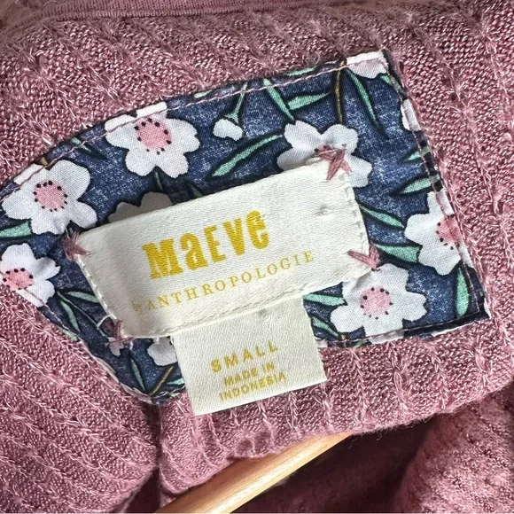 Anthropologie Maeve Addie Ruffled Hacci Cowl Neck Pullover Size small EUC - Picture 9 of 11